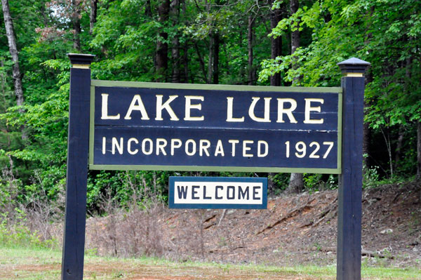 Lake Lure sign